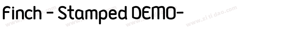 Finch - Stamped_DEMO字体转换